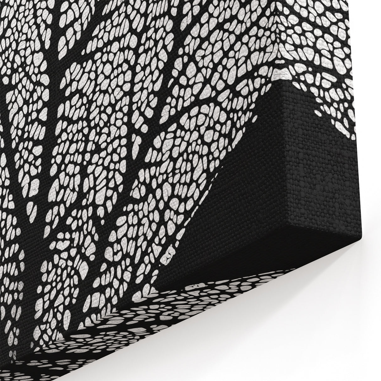 Black and White Wall Art - Nature Inspired Close-Up Branch Pattern