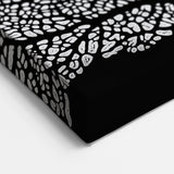 Black and White Wall Art - Nature Inspired Close-Up Branch Pattern