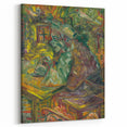 Expressionist Dining Scene – Vibrant Abstract Canvas Wall Art