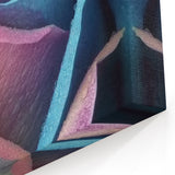 Floral Wall Art - Nature Close-Up of Vibrant Rainbow Rose Print