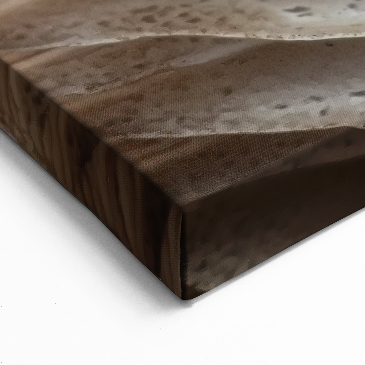 Botanical Wall Art - Textured Close-Up of Beige Mushroom Gills