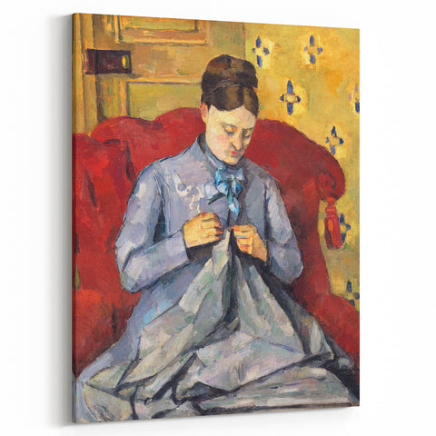 Impressionism Wall Art: Portrait of Madame Cézanne by Paul Cézanne Prints