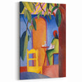 Expressionist Café Scene – Vibrant Abstract Turkish Café Wall Art