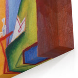 Expressionist Café Scene – Vibrant Abstract Turkish Café Wall Art