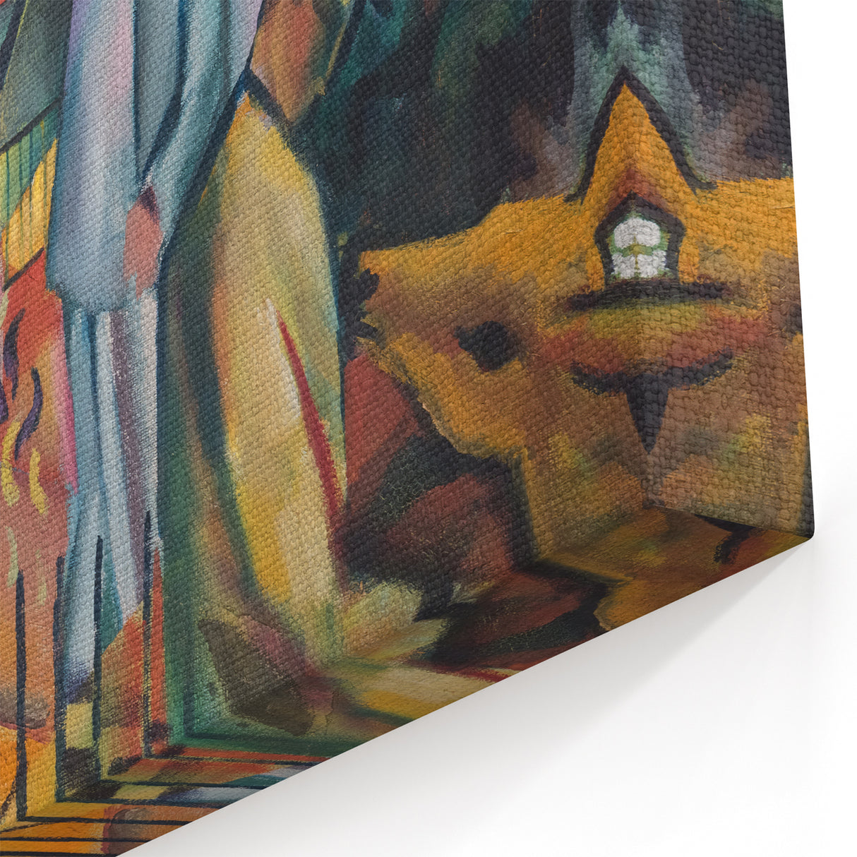 Expressionist Zoo Scene – Vibrant Abstract Zoological Garden Wall Art