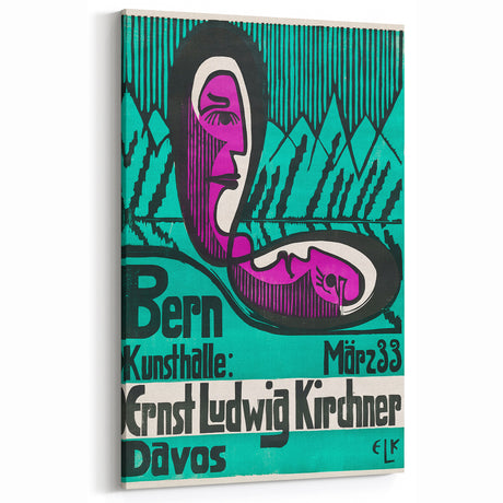 Expressionist Art Poster – Vibrant Abstract Bern Kunsthalle Wall Art
