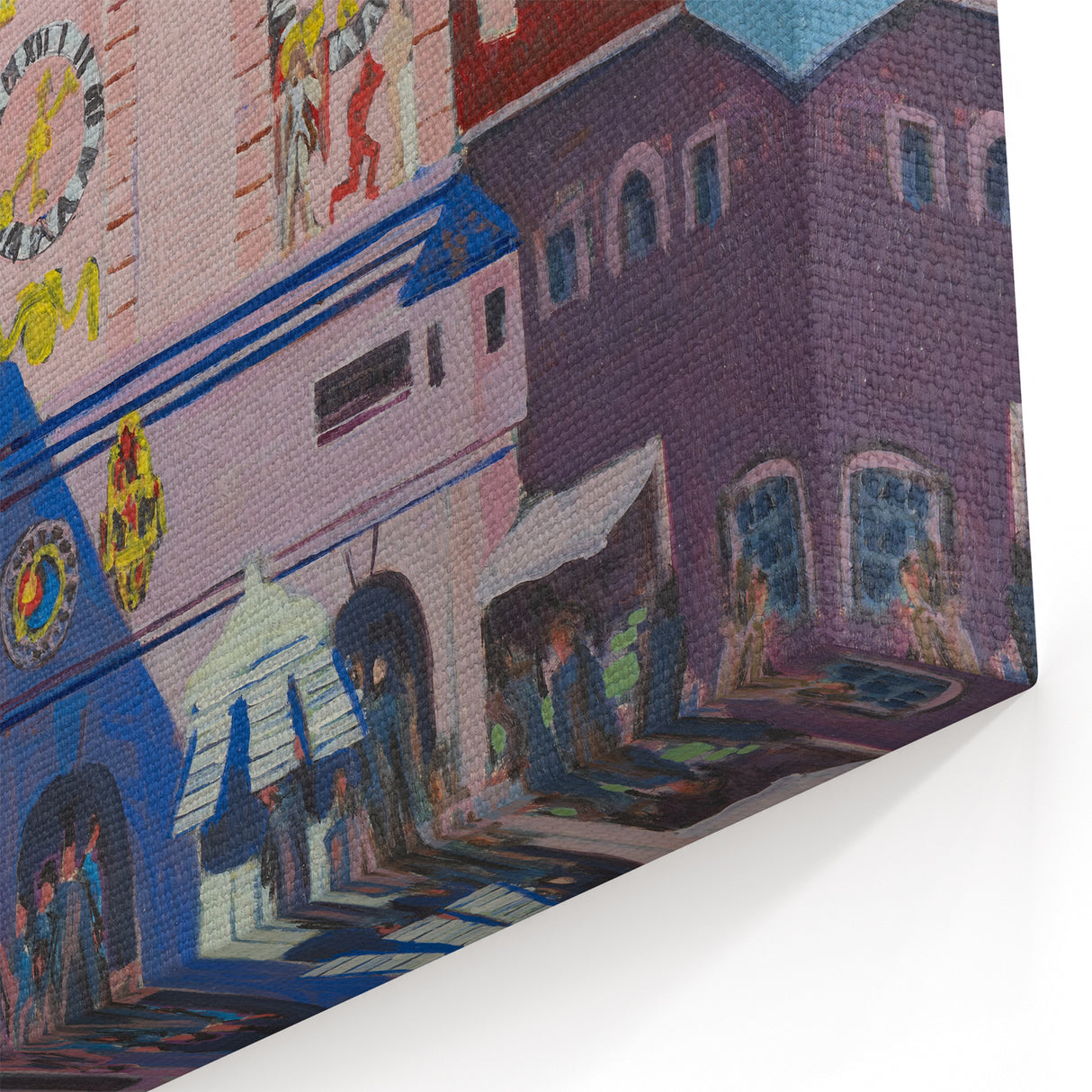 Expressionist Urban Scene – Vibrant Bern with Belltower Wall Art