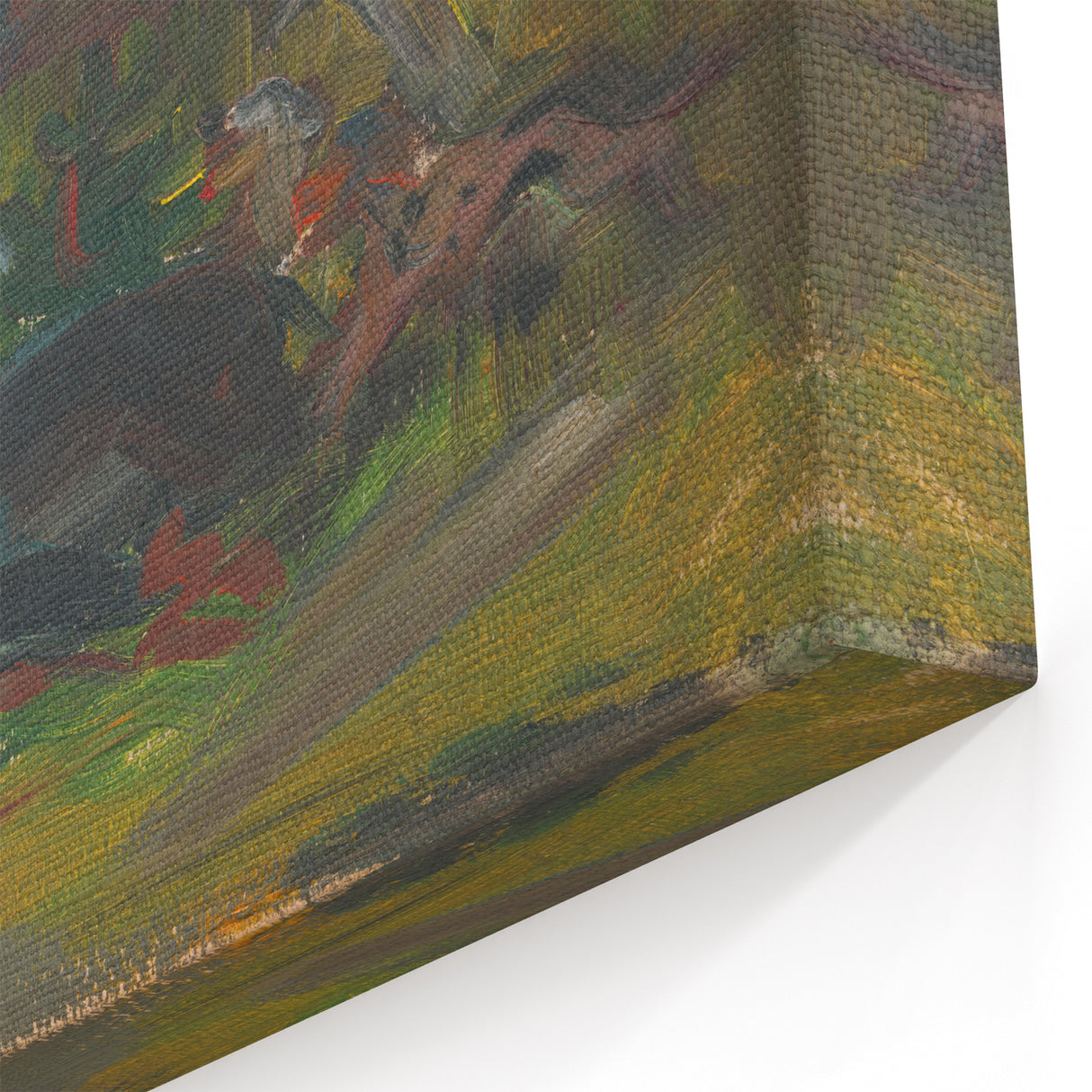 Expressionist Hunting Scene – Bold Abstract Boar Hunt Wall Art