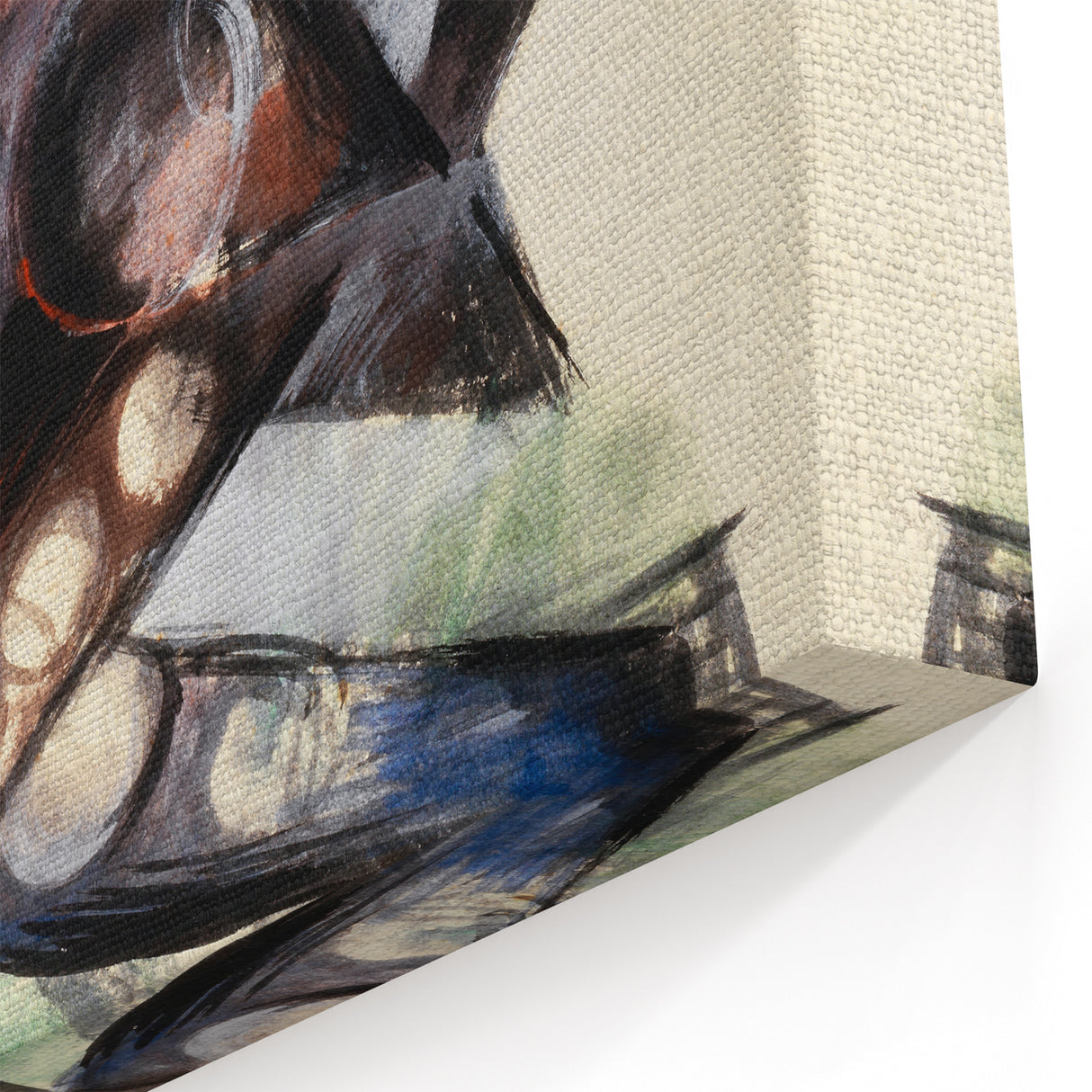 Expressionist Caliban Art – Bold Abstract Tempest Canvas Wall Art