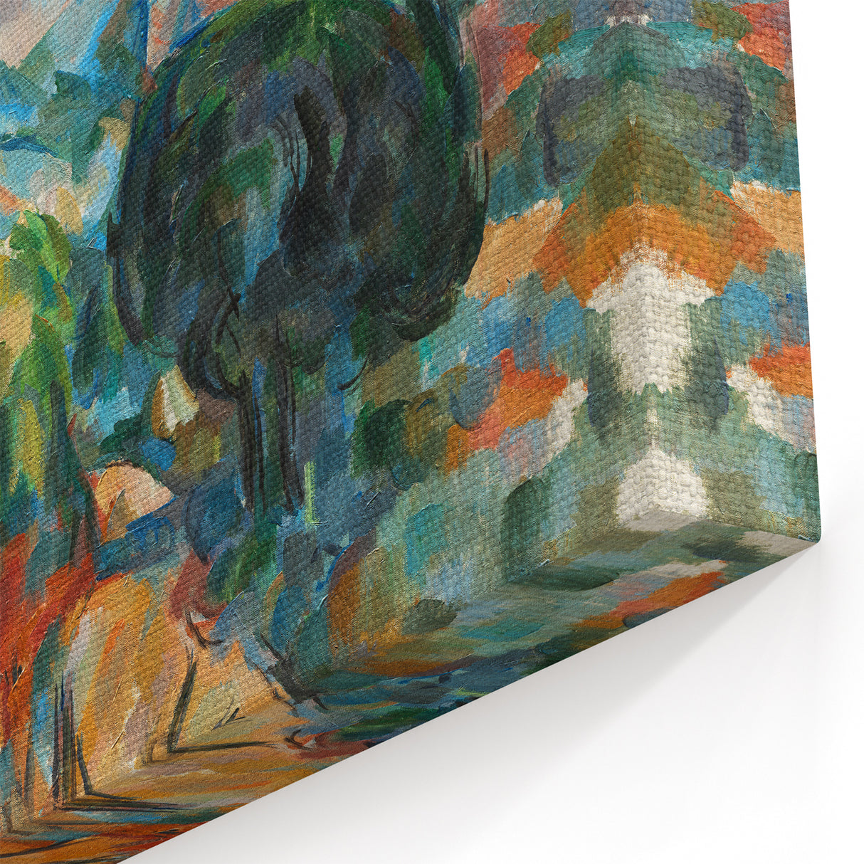 Mount Sainte-Victoire Landscape - Cézanne Impressionist Canvas Print
