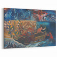 Expressionist Compassion Scene – Carrying the Sick Canvas Wall Art
