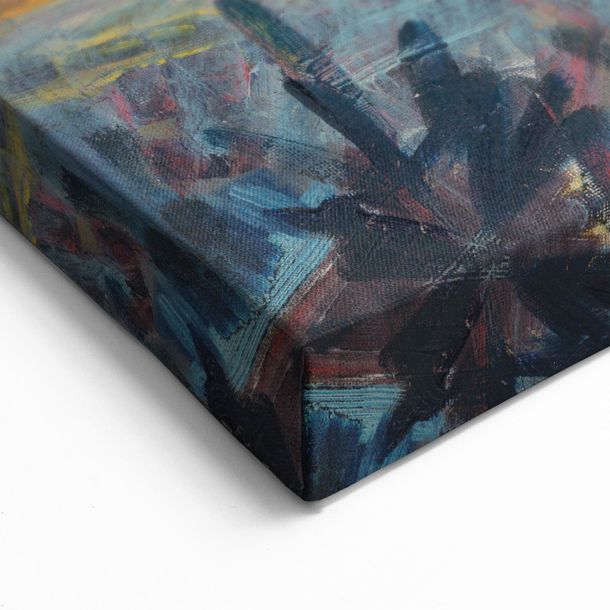 Expressionist Compassion Scene – Carrying the Sick Canvas Wall Art