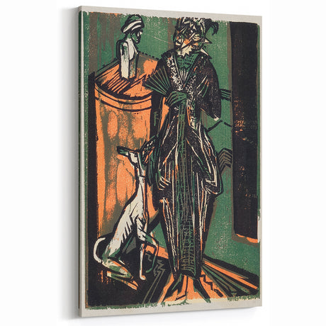 Expressionist Fashion Art – Kirchner’s Needlework Salon Wall Print