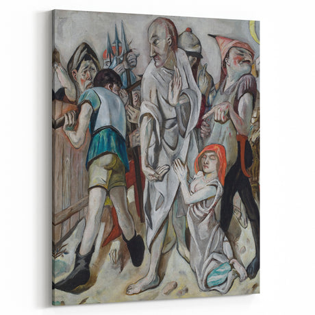 Christ and the Sinner – Expressionist Artwork by Max Beckmann