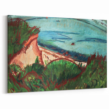 Coastal Expressionism Art - Vibrant Landscape Painting on Canvas