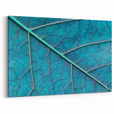 Nature Leaf Photography Art on Canvas – Botanical Leaf Close-Up