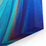 Vibrant Leaf Wall Art – Green and Teal Nature Close-Up