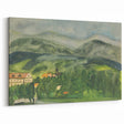 Serene Expressionist Landscape - Lush Green Countryside Canvas Print