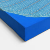 Elegant Leaf Canvas Prints – Blue and White Botanical Art