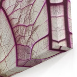 Elegant Purple Leaf Wall Art – Botanical Nature Close-Up