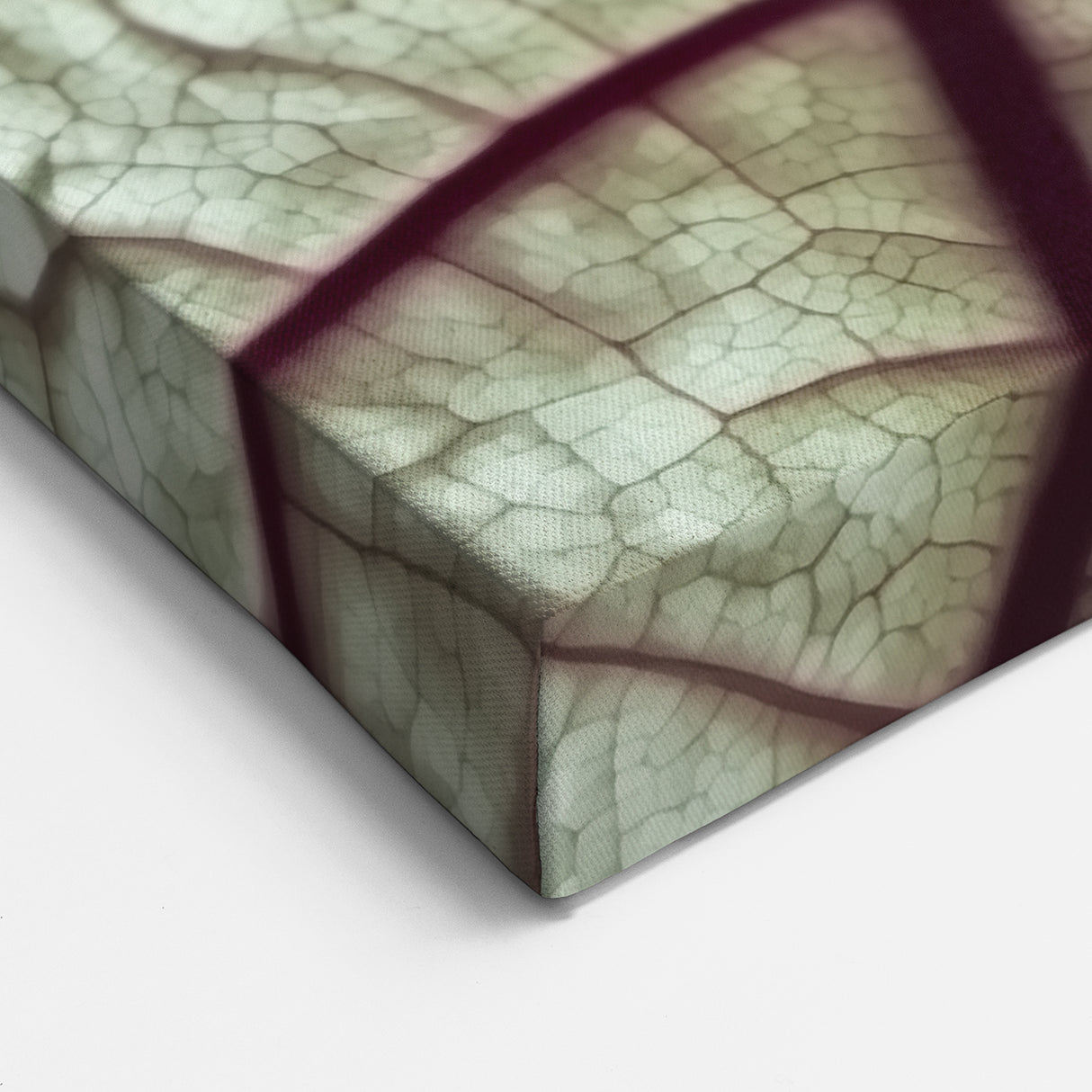 Elegant Purple Leaf Wall Art – Botanical Nature Close-Up