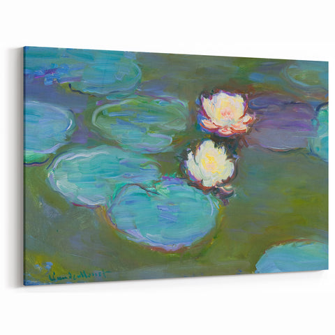 Claude Monet Water Lilies - Impressionist Wall Art Canvas Print