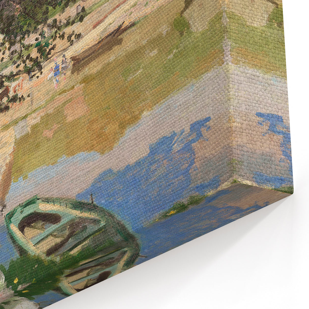 Monet Riverside Scene - Impressionist Wall Art Canvas Print