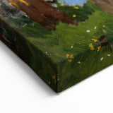 Monet Riverside Scene - Impressionist Wall Art Canvas Print