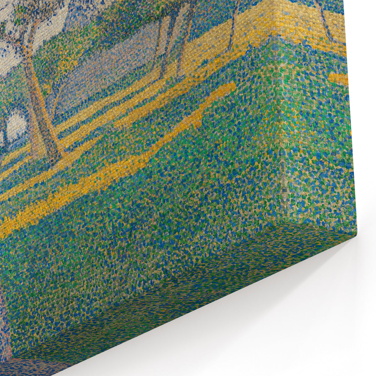 Pointillist Orchard Scene - Impressionist Wall Art Canvas Print