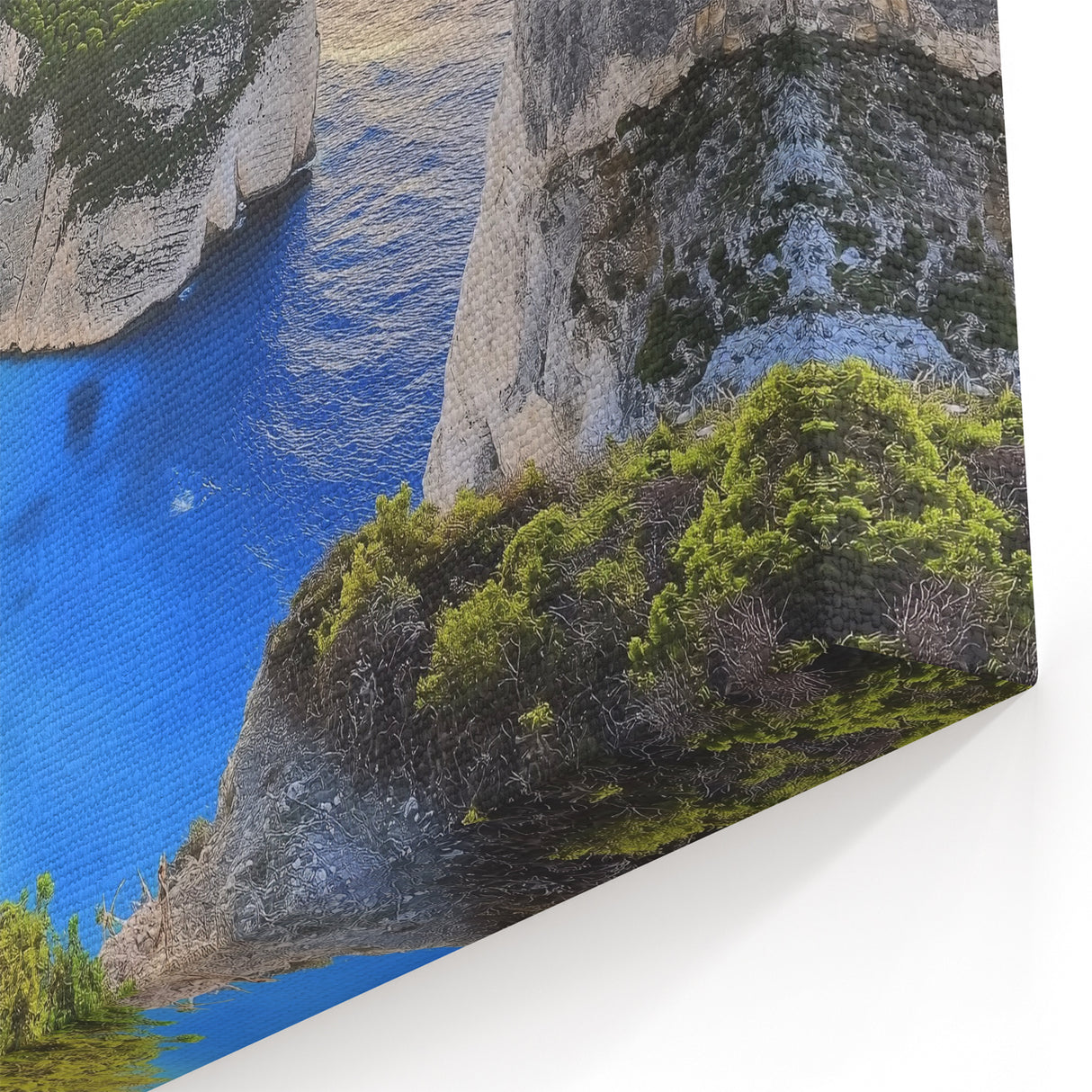Shipwreck Cove Wall Art - Stunning Cliffs and Turquoise Ocean Scene