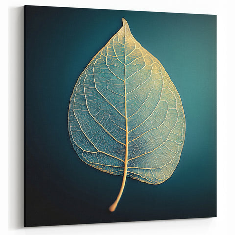 Golden Leaf Wall Art – Elegant Nature-Inspired Decor