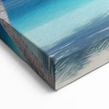 Tropical Paradise Palm Wall Art - Vibrant Ocean and Beach Scene Decor