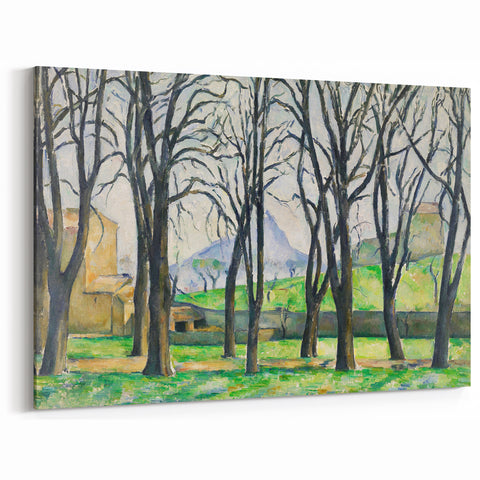 Cézanne Chestnut Trees at Jas de Bouffan - Impressionist Wall Art