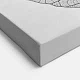 Minimalist Black and White Leaf Wall Art – Botanical Line Design