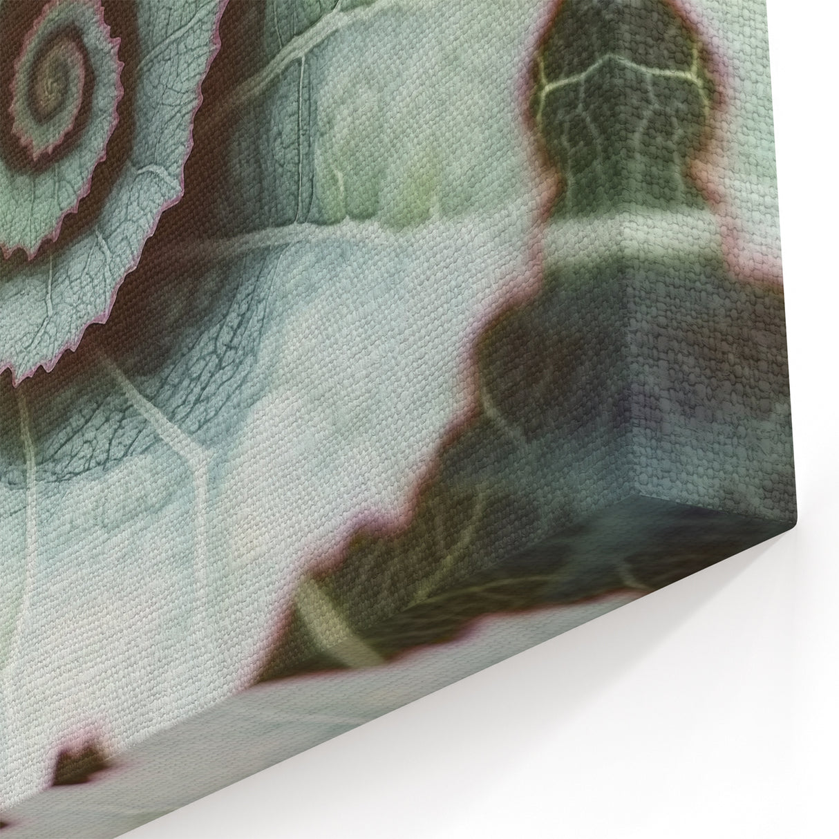 Spiral Leaf Wall Art – Unique Botanical Nature Close-Up