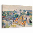 Cézanne Rooftops - Impressionist Townscape Wall Art Print