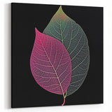 Colorful Leaf Wall Art – Vibrant Botanical Design