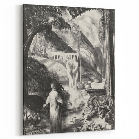 Farewell to Utopia Modern Wall Art – Monochrome Contemporary Decor