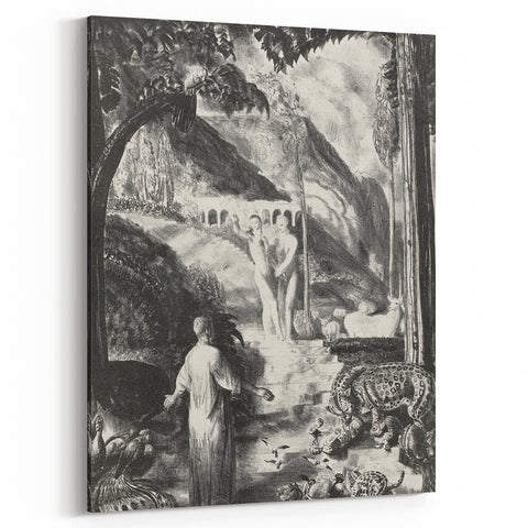 Farewell to Utopia Modern Wall Art – Monochrome Contemporary Decor