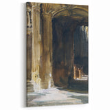 Cathedral Interior Modern Wall Art – Abstract Architectural Decor