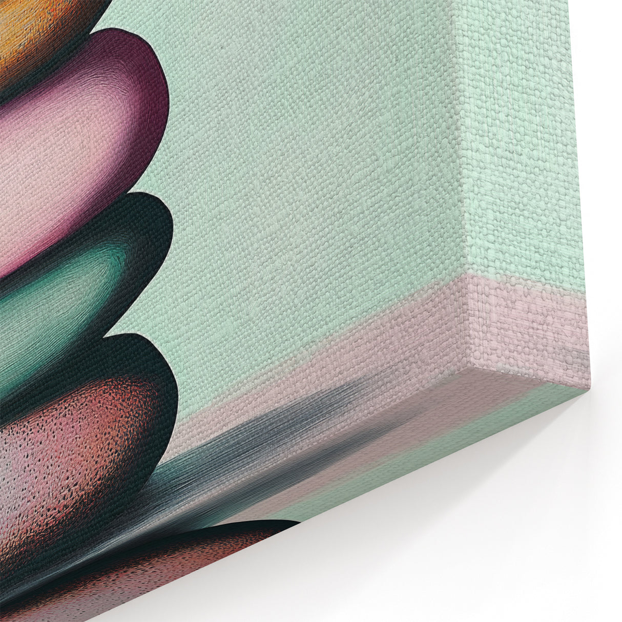 Natural Elements Wall Art - Stacked Stones Canvas Print