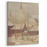 Winter Motif Modern Wall Art – Serene Nordic Landscape