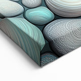 Nature Closeups Canvas Print - Aqua Pebbles Wall Art
