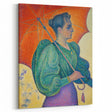 Femme à l'Ombrelle Modern Wall Art – Vibrant Pointillist Decor