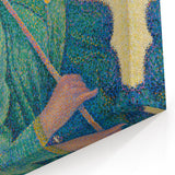 Femme à l'Ombrelle Modern Wall Art – Vibrant Pointillist Decor