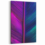 Botanical Wall Art Acrylic Glass - Vibrant Feather Nature Closeup
