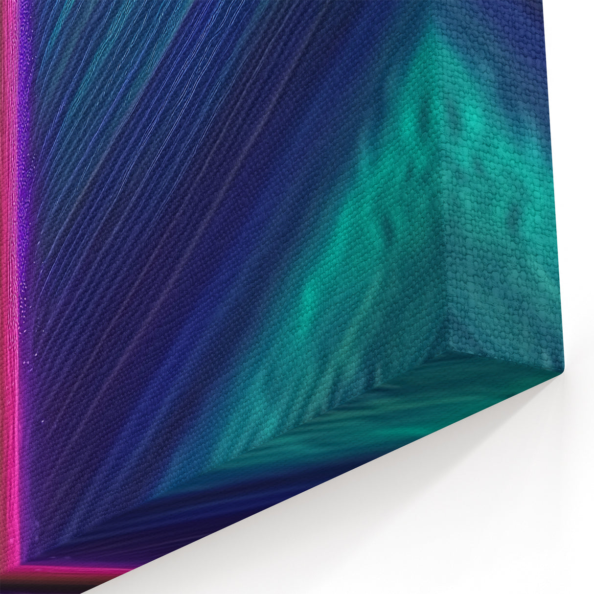 Botanical Wall Art Acrylic Glass - Vibrant Feather Nature Closeup