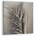 Stretched Canvas Nature Art - Sand Pattern Wall Art Closeup
