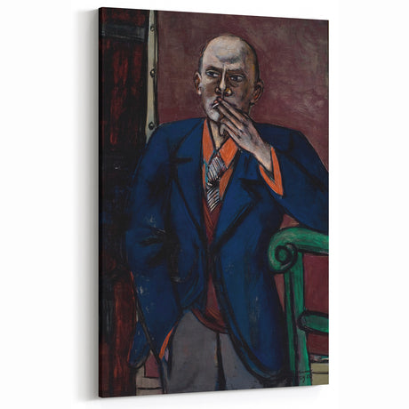 Self-Portrait Modern Wall Art – Bold Expressionist Portrait