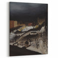 The Skating Rink Modern Wall Art – Enchanting Winter Scene